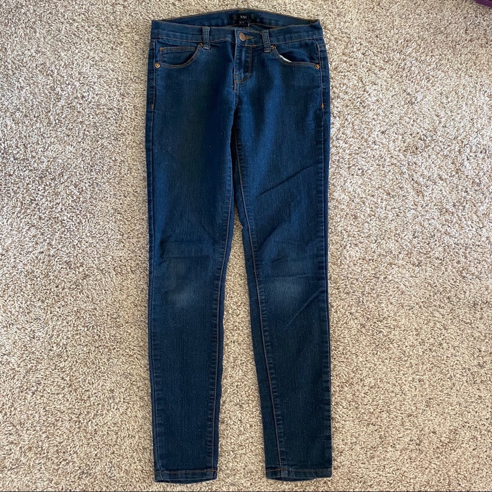 XXI skinny jeans dark wash size 25 women’s juniors